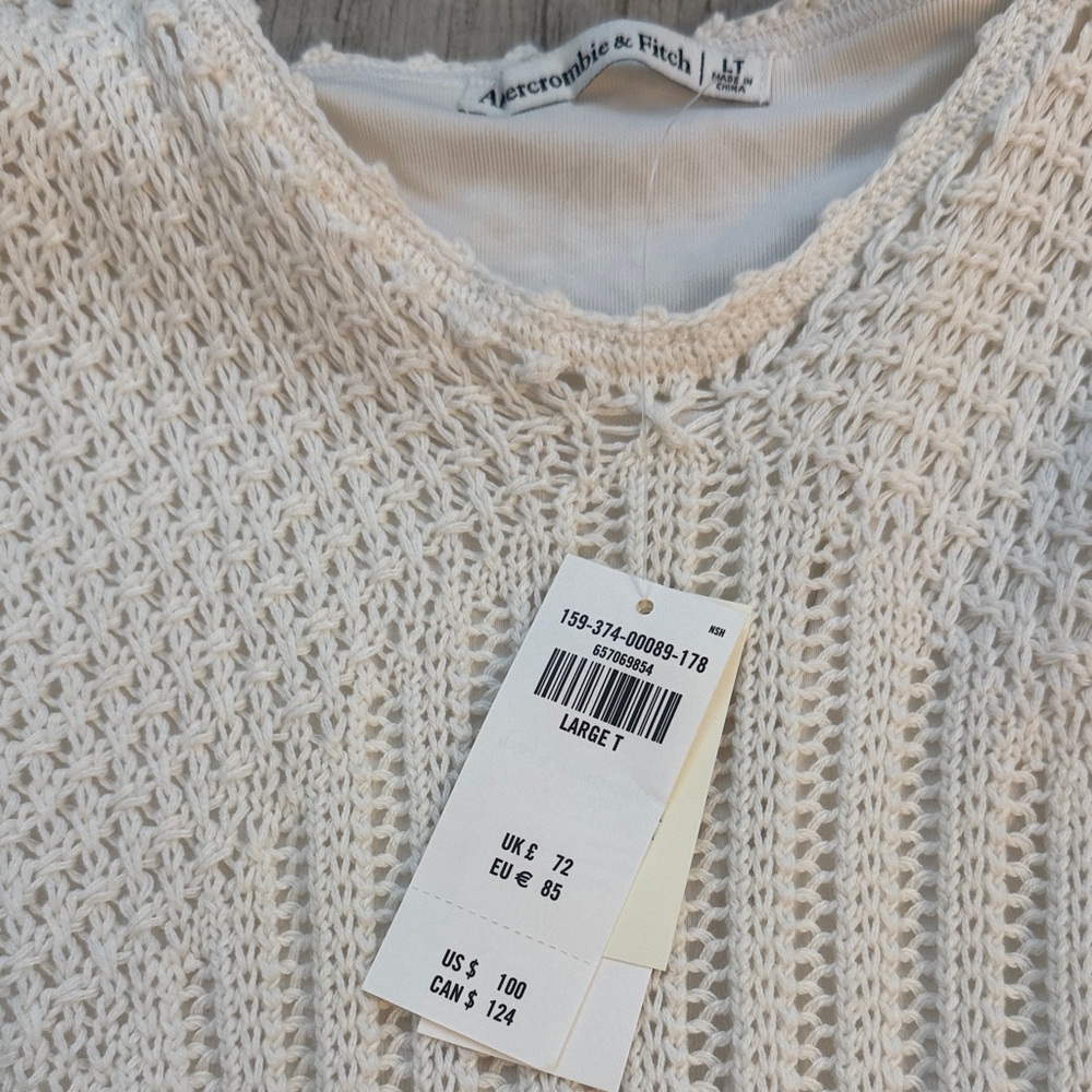 Abercrombie & Fitch Ivory Knit Mini Dress - Picture 3 of 4